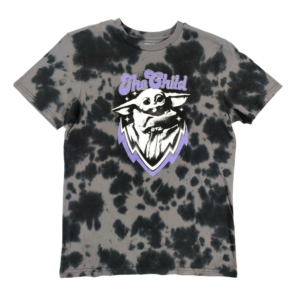 Mens Medium Star Wars the Mandalorian Shirt Tie Dye Baby Yoda Unique Tee Gift